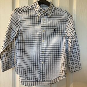 Ralph Lauren Kids Blue Checkered Shirt
